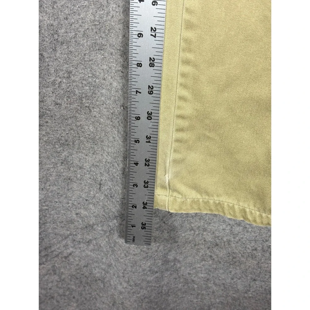 Willis & Geiger Outfitters Mens 36x34 Khaki Cotton Pleated Cargo Pants Safari